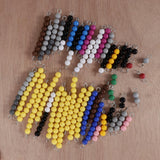 Maxbell Maxbell Montessori Mathematics Material 1-10 Beads Bar Set Kids Math Educational Toy