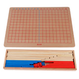 Maxbell Wooden Montessori Educational Toy - Addition and Subtraction Strip Board(Family Set)
