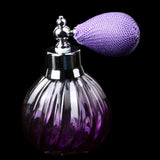 Maxbell 2pcs Vintage Glass Perfume Bottle Spray Atomizer Gift Blue & Purple 100ML