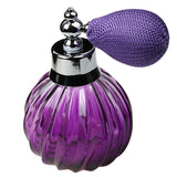 Maxbell 2pcs Vintage Glass Perfume Bottle Spray Atomizer Gift Blue & Purple 100ML