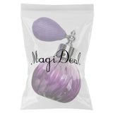 Maxbell 2pcs Vintage Glass Perfume Bottle Spray Atomizer Gift Blue & Purple 100ML
