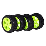 Maxbell 4 Pieces 112mm Rubber Off Road Tyre Tires Wheel Rim for 1:8 Scale RC Car - Aladdin Shoppers