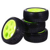 Maxbell 4 Pieces 112mm Rubber Off Road Tyre Tires Wheel Rim for 1:8 Scale RC Car - Aladdin Shoppers