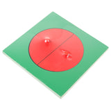 Maxbell Maxbell Wooden Fraction Insert Boards Wodoen Toy for Kids Montessori Early Developing