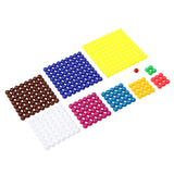 Maxbell Maxbell Montessori Materials Beads Counting Toy Plastic Colorful 1-10 Square Root Learning Kids Toys