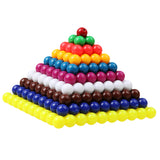 Maxbell Maxbell Montessori Materials Beads Counting Toy Plastic Colorful 1-10 Square Root Learning Kids Toys