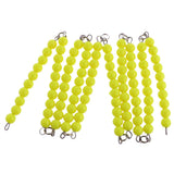 Maxbell Maxbell Montessori Ten Beads Bars Chain Kids Decimal System Learning Maths Toy Gift