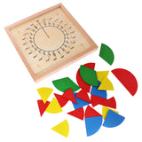 Maxbell Maxbell Kids Fraction Division Learning Boards - Montessori Math Early Learning Toy