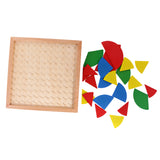 Maxbell Maxbell Kids Montessori Preschool Teaching Aid Toys - Circle Fraction Board w/ Cards