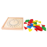 Maxbell Maxbell Kids Montessori Preschool Teaching Aid Toys - Circle Fraction Board w/ Cards