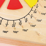 Maxbell Maxbell Kids Montessori Preschool Teaching Aid Toys - Circle Fraction Board w/ Cards