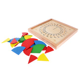 Maxbell Maxbell Kids Montessori Preschool Teaching Aid Toys - Circle Fraction Board w/ Cards