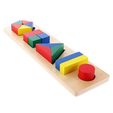 Maxbell Maxbell Children Developing Toy Montessori Geometry Block Wooden Stacking Toys Gifts