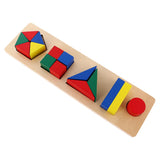 Maxbell Maxbell Children Developing Toy Montessori Geometry Block Wooden Stacking Toys Gifts