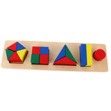 Maxbell Maxbell Children Developing Toy Montessori Geometry Block Wooden Stacking Toys Gifts