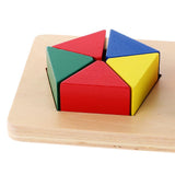 Maxbell Maxbell Children Developing Toy Montessori Geometry Block Wooden Stacking Toys Gifts