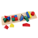 Maxbell Maxbell Children Developing Toy Montessori Geometry Block Wooden Stacking Toys Gifts