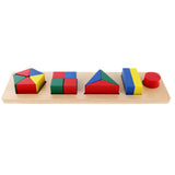 Maxbell Maxbell Children Developing Toy Montessori Geometry Block Wooden Stacking Toys Gifts