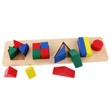 Maxbell Maxbell Children Developing Toy Montessori Geometry Block Wooden Stacking Toys Gifts