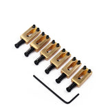 6Pieces Tremolo Trem Bridge Roller Bridge Saddles for Strat TL Electric Guitars