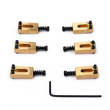 6Pieces Tremolo Trem Bridge Roller Bridge Saddles for Strat TL Electric Guitars