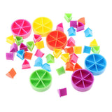 Maxbell 5xPack of 42 Pieces Trivial Pursuit Game Pieces Pie Wedges for Math Fractions