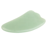Maxbell Double Heads Natural Jade Stone Massage Roller Gua Sha Scraping Board Set