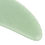 Maxbell Double Heads Natural Jade Stone Massage Roller Gua Sha Scraping Board Set