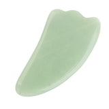 Maxbell Double Heads Natural Jade Stone Massage Roller Gua Sha Scraping Board Set