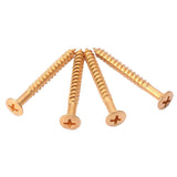 Maxbell 4 Pcs Golden Bridge Plate Mounting Screws Bolts for Stratocaste Elerctric Guitar Parts - Aladdin Shoppers