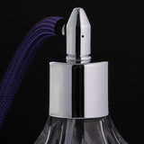 Maxbell 1 Piece of Vintage Crystal Clear Glass Empty Perfume Aftershave Bottle Long Spray Tassels Atomizer Refillable Lady Gift 100ml Purple - Aladdin Shoppers