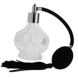 Maxbell 1 Piece of Vintage Crystal Clear Glass Empty Perfume Aftershave Bottle Long Spray Tassels Atomizer Refillable Lady Gift 100ml Black - Aladdin Shoppers