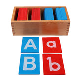 2 Set Montessori Movable Alphabets Box Letters Wooden for Children Education