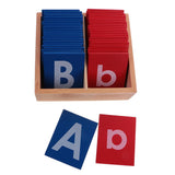 2 Set Montessori Movable Alphabets Box Letters Wooden for Children Education