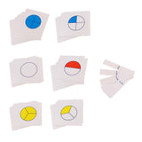 Maxbell Maxbell Kids Montessori Preschool Teaching Aid Toys - Circle Fraction Board w/ Cards