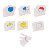 Maxbell Maxbell Kids Montessori Preschool Teaching Aid Toys - Circle Fraction Board w/ Cards