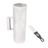 4x Stainless Steel Guiro Instruments Musical Training Metal Guiro w/ Scraper