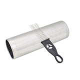 4x Stainless Steel Guiro Instruments Musical Training Metal Guiro w/ Scraper