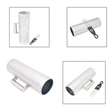4x Stainless Steel Guiro Instruments Musical Training Metal Guiro w/ Scraper