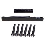 Set of Plastic Professional Guitar Bridge Pins Saddle Nut Tool Kit for Acoustic Guitar Parts Musical Instrument Accessory