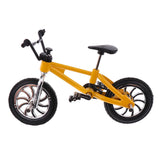 Alloy Mountain Bike Model Mini Finger Bike Bicycle Cool Boy Toy Gift Yellow