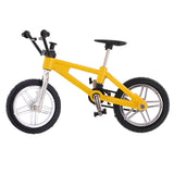 Alloy Mountain Bike Model Mini Finger Bike Bicycle Cool Boy Toy Gift Yellow