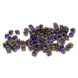 Maxbell 100PCS 6-sided Dice Spot Dice 14mm for Board Games, Party Games Dice Purple - Aladdin Shoppers