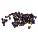Maxbell 100PCS 6-sided Dice Spot Dice 14mm for Board Games, Party Games Dice Purple - Aladdin Shoppers