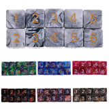 Maxbell 20 Pieces D6 Dice Polyhedral Dice for Dungeons and Dragons Table Games Gift