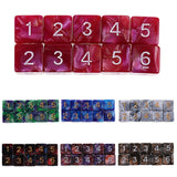 Maxbell 20 Pieces D6 Dice Polyhedral Dice for Dungeons and Dragons Table Games Gift