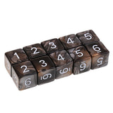Maxbell 20pcs 6 Sided Dice Polyhedral Dice for Dungeons and Dragons Table Games