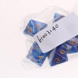 Maxbell 10pcs 8 Sided Dice D8 Polyhedral Dice for Dungeons and Dragons Table Games Blue Purple - Aladdin Shoppers