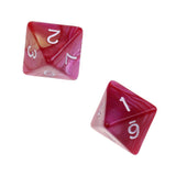 Maxbell 10pcs 8 Sided Dice D8 Polyhedral Dice for Dungeons and Dragons Table Games Purple Red - Aladdin Shoppers