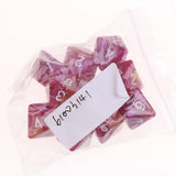 Maxbell 10pcs 8 Sided Dice D8 Polyhedral Dice for Dungeons and Dragons Table Games Purple Red - Aladdin Shoppers